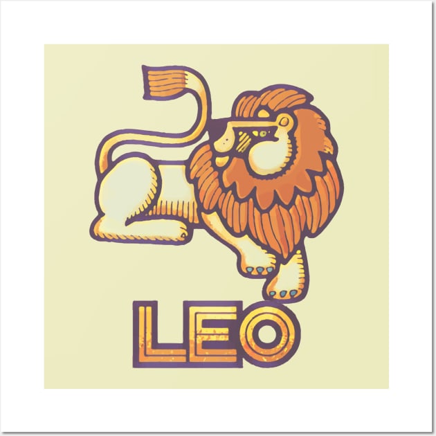 Leo Wall Art by TeeLabs